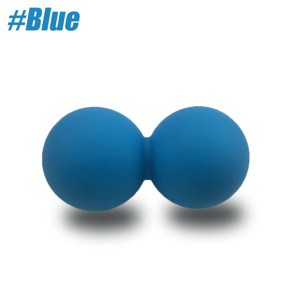 Double Lacrosse Massage Ball Blue
