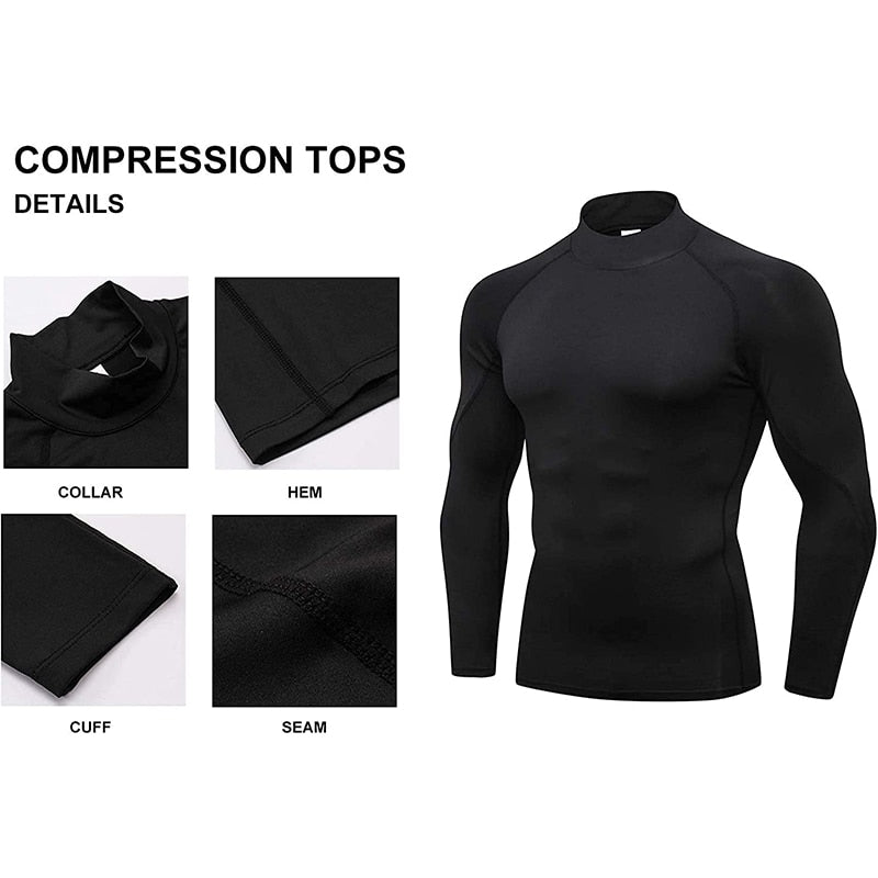 Men Bodybuilding Sports Long Sleeve Shirt