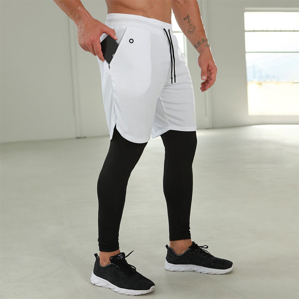 Men Gym 2 in 1 Sweatpants