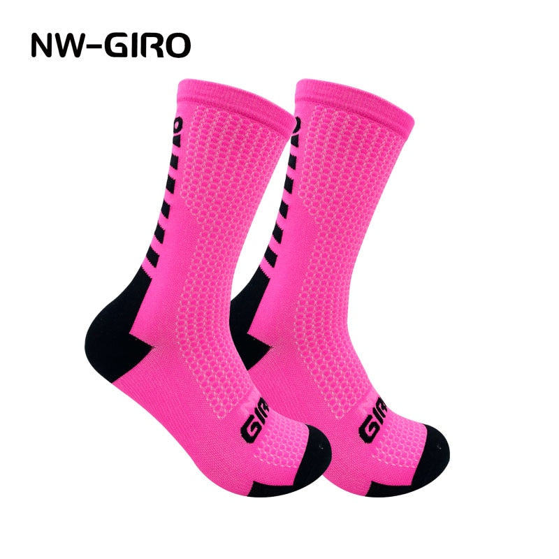 Sports Bike Cycling Socks Pink