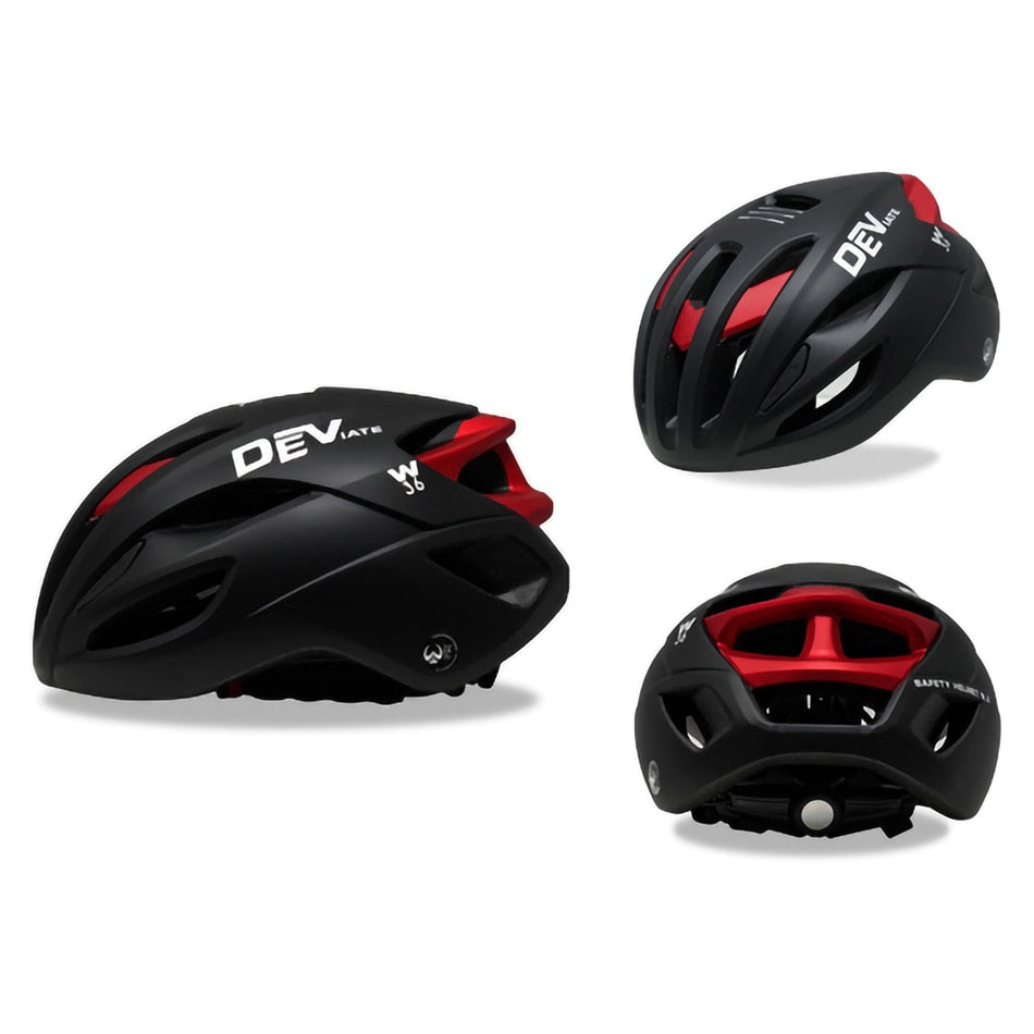 Cycling Ultralight Helmet 036 Black Red L 57-61CM