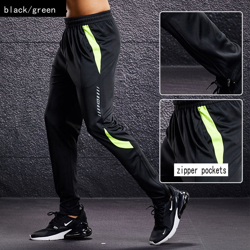 Men Sport Running Pants black green A3 China