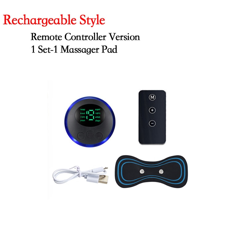 Portable Mini Electric Massager 1SET 1PAD 1CONTROLLER