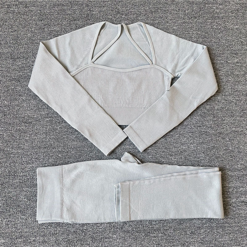 Two Piece Yoga Long Sleeve Tracksuit