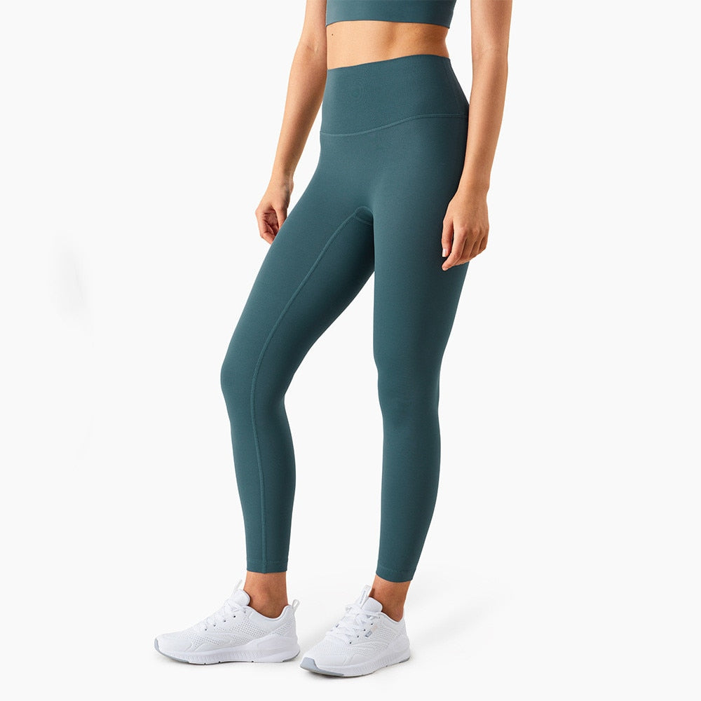 Women Hidden Pockets Gym Leggings Deep Jade Color