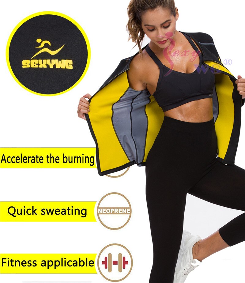 Body Shaper Fitness Women Sauna Jacket