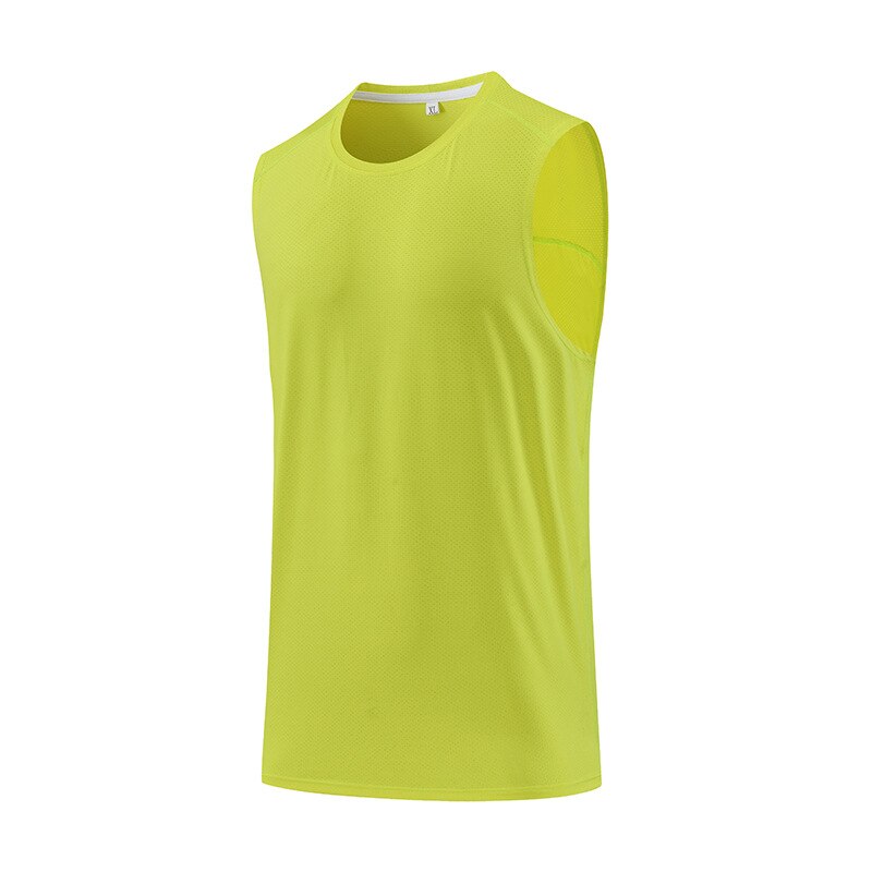 Mens Gym Running Tank Tops CN Yellow