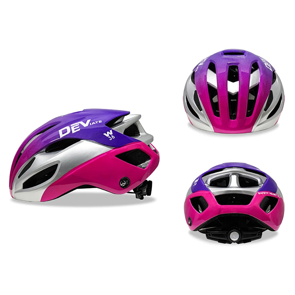 Cycling Ultralight Helmet 036-2 Pink Blue L 57-61CM