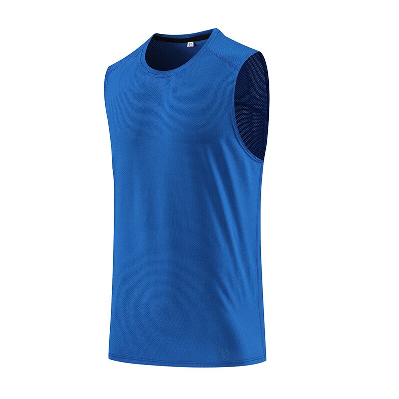 Mens Gym Running Tank Tops CN Blue