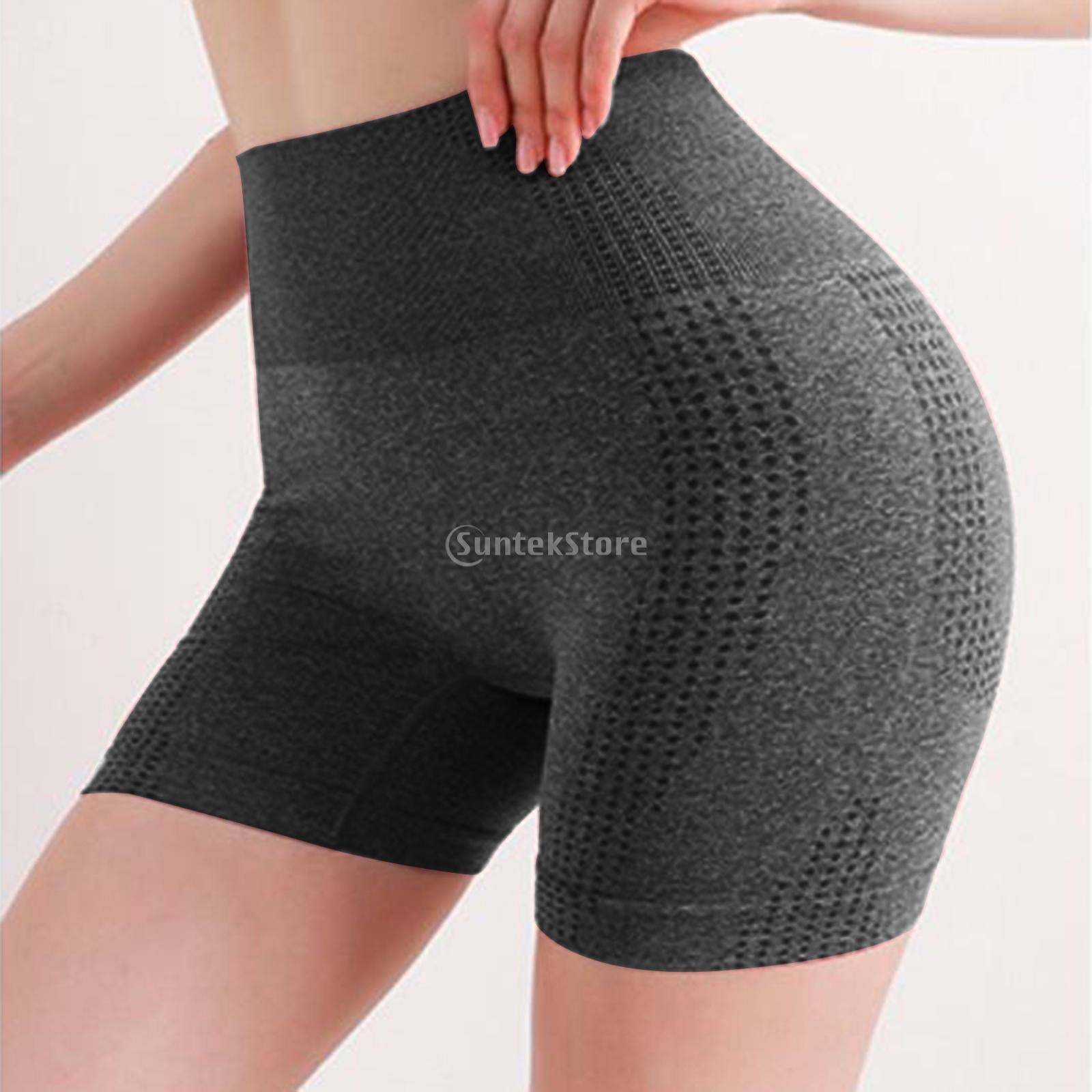 Women Yoga Push Up Sports Shorts dark grey