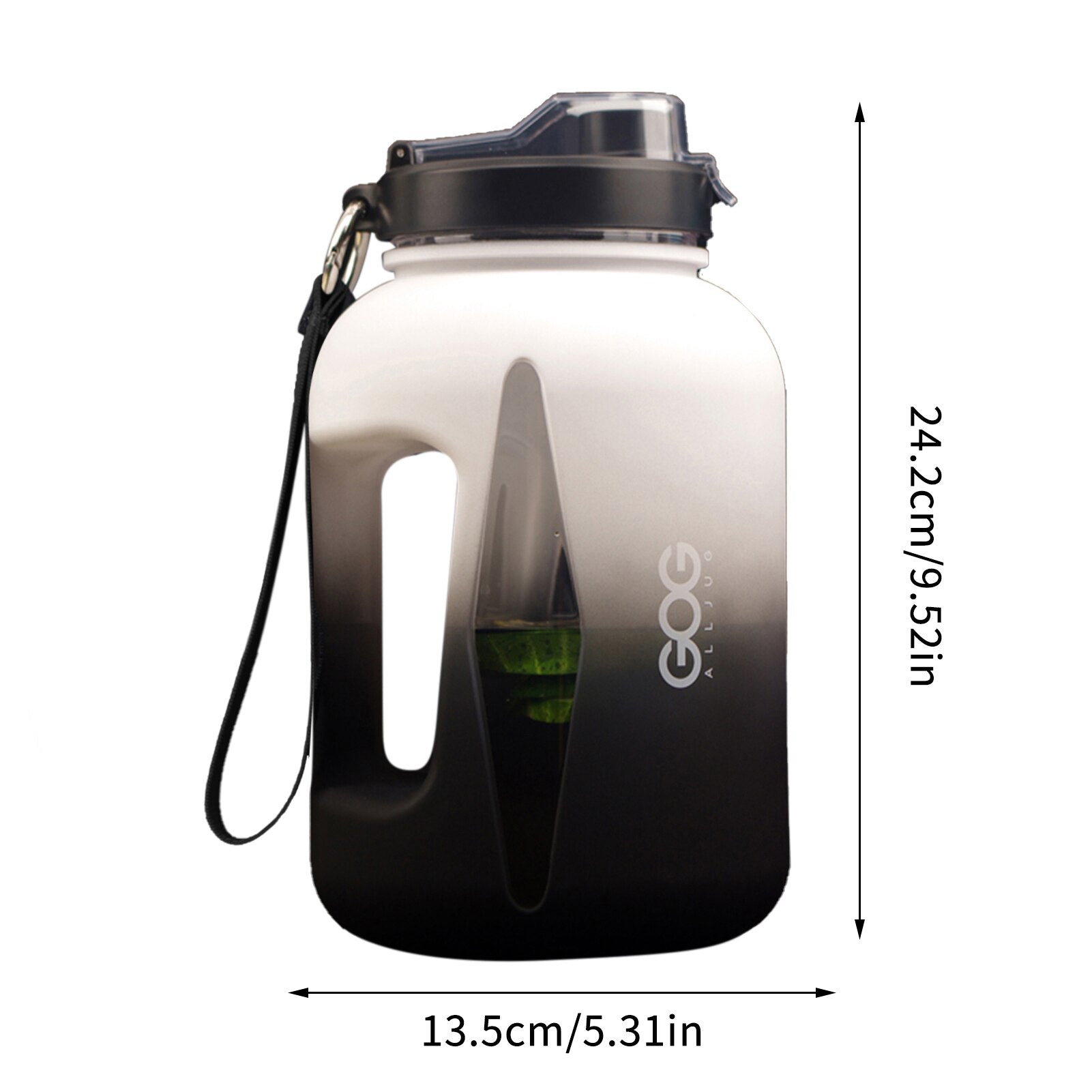 Time Marker 2.2L Large-capacity Water Bottle