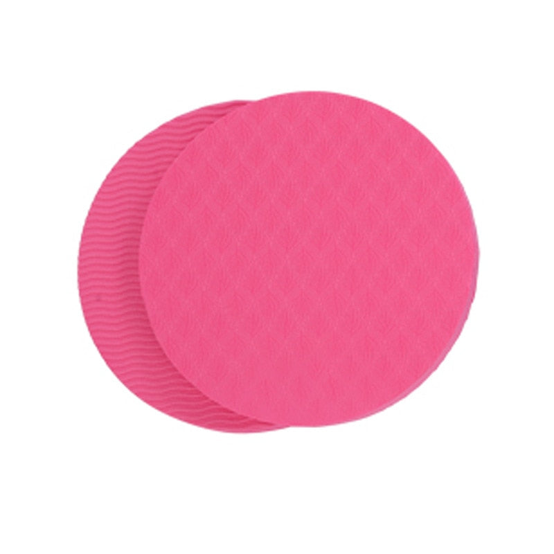 Portable Small Round Knee Pad 2pcs TPE pink