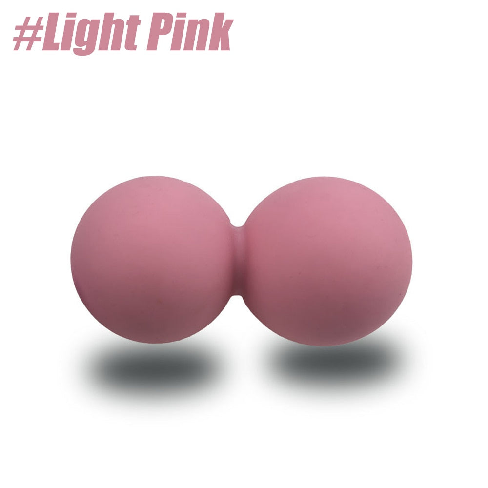 Double Lacrosse Massage Ball Light Pink