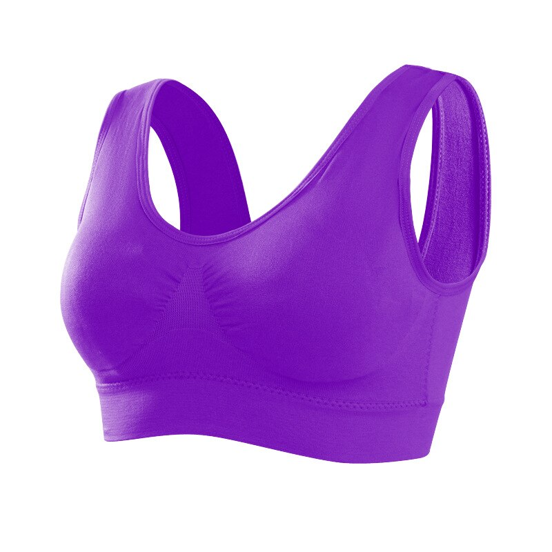 Women Seamless Sport Bra deep purple