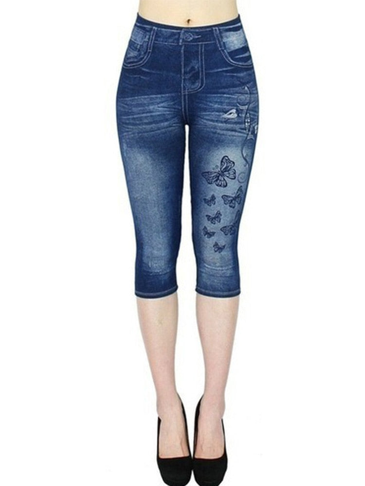 Flower Printed Capris Women Sexy Short K433 Style 1