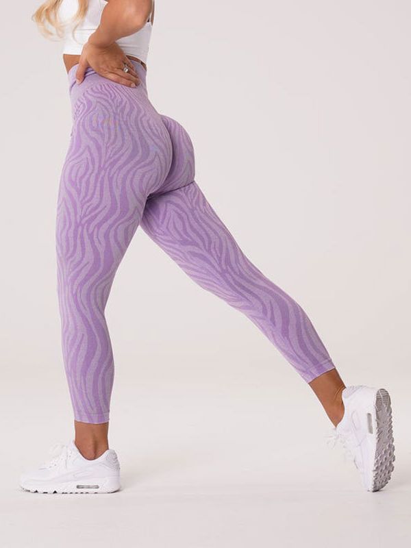 Women Seamless Slim Shorts purple 1