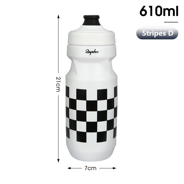 Fitness Running Lock Cup Water Bottle Stripes D 610ml