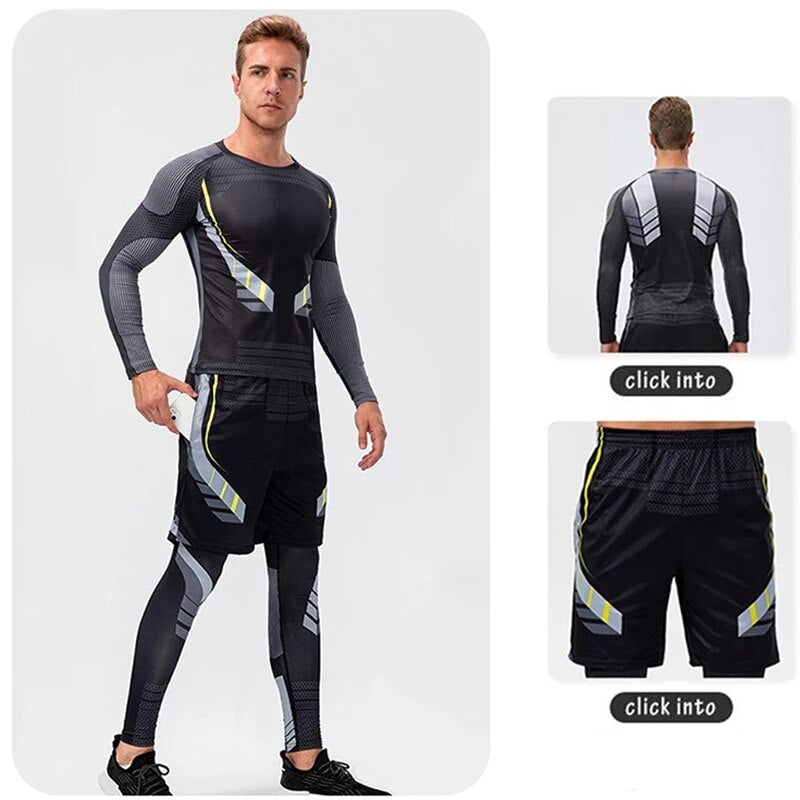 Men Gym Compression Leggings