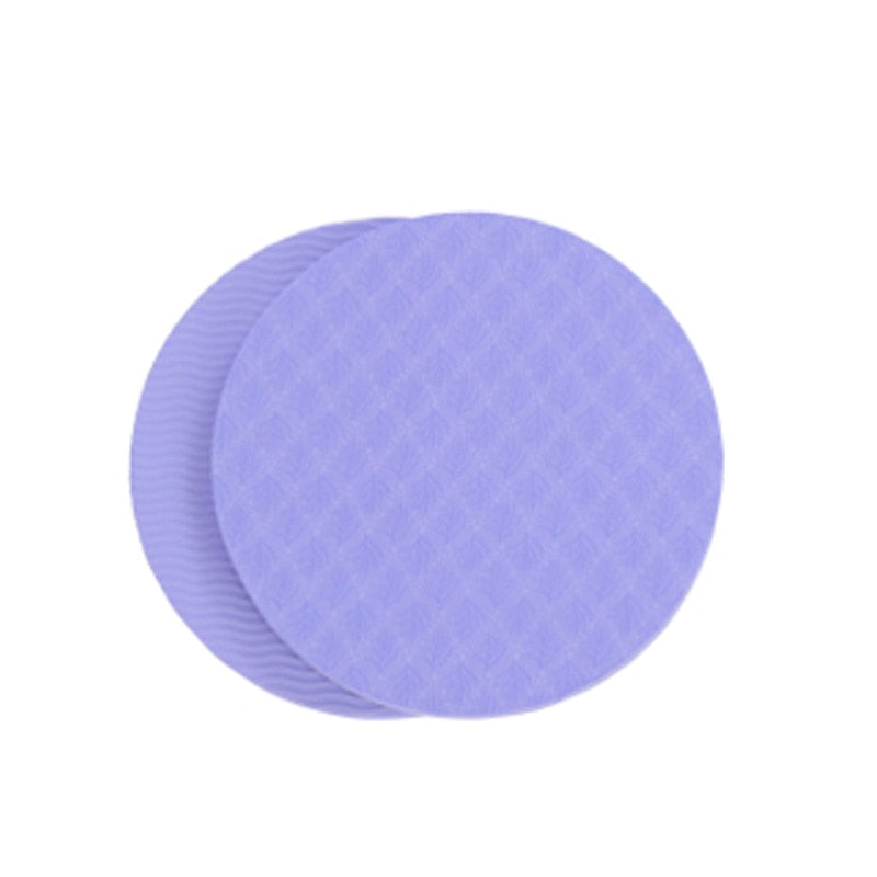 Portable Small Round Knee Pad 2pcs TPE violet