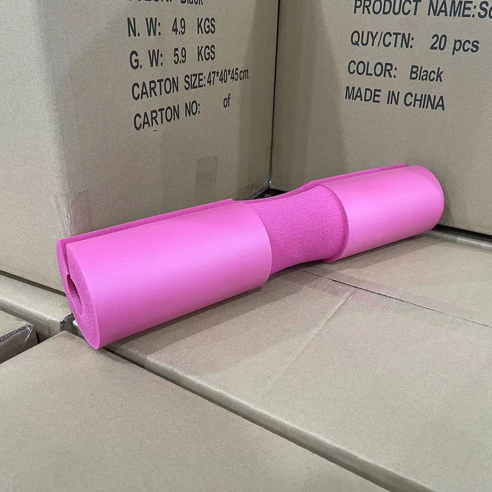 Gym Weightlifting Barbell Pad Pink Pad