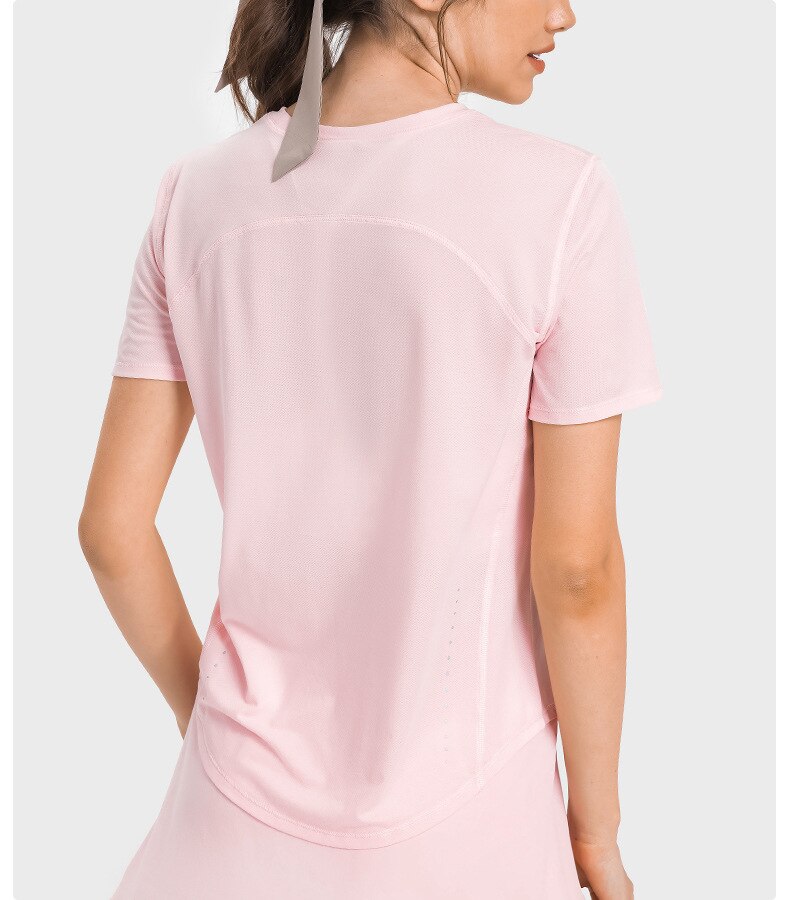 Women Elastic Gym Shirts