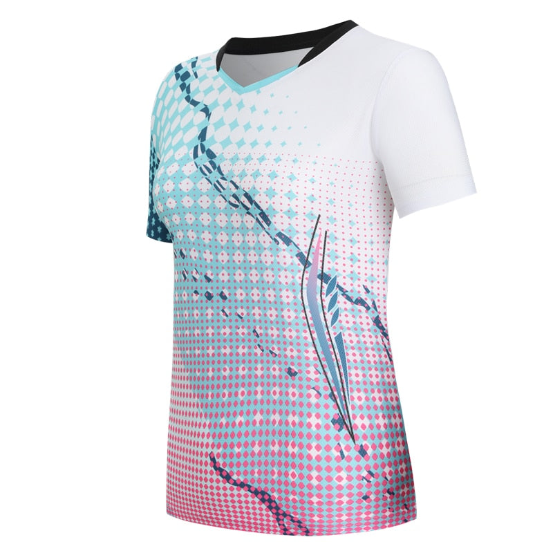 Women Badminton Training Shirts green