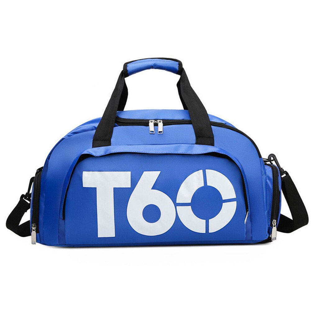 Men Women Fitness Gym Bags Blue