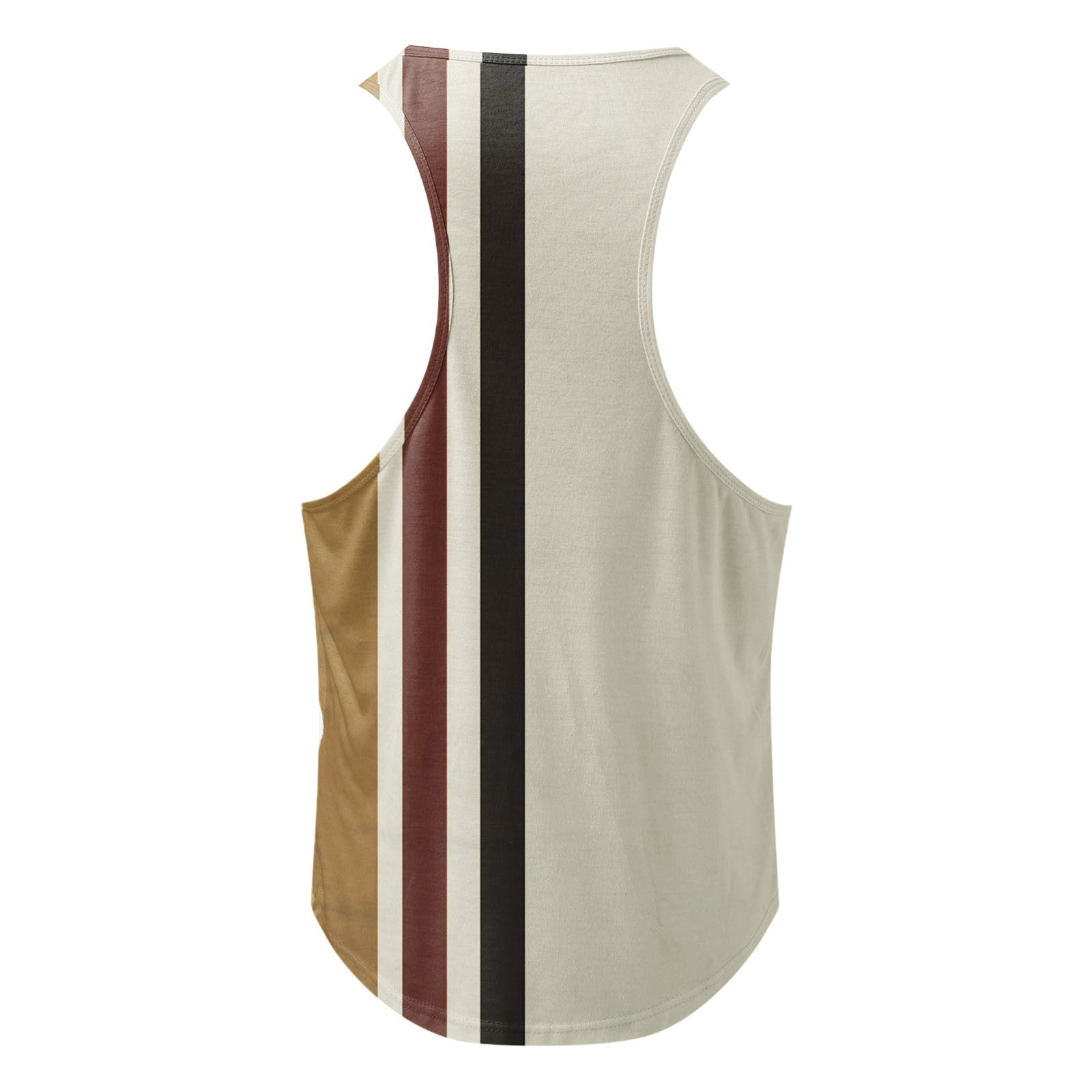 Male Striped Print Vest Tank Tops