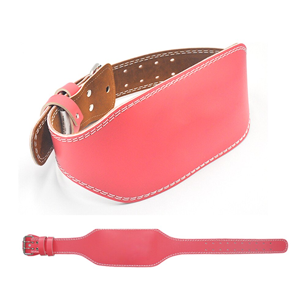 Leather Gym Buckle Weightlifting Belt Pink