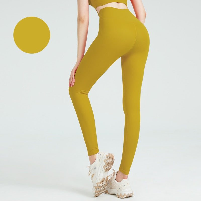 Women Naked feeling Gym Leggings