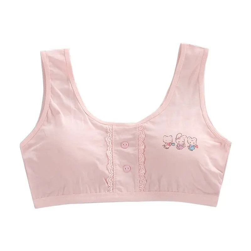 Sports Cute Rabbit Bra Pink 8-16T One size bra