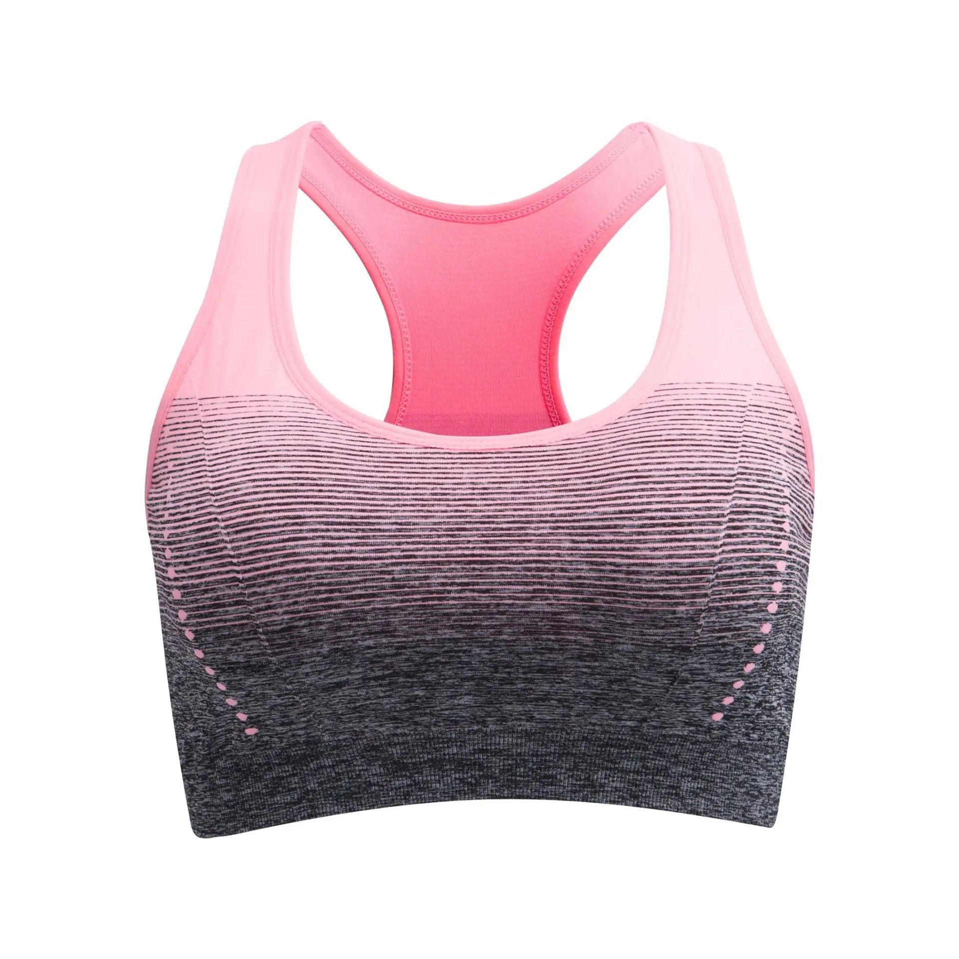 Sports Running Yoga Gym Seamless Crop Bra Pink 30