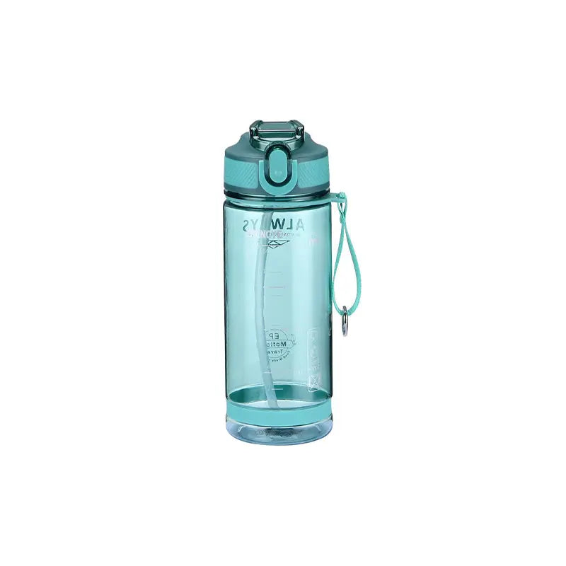 Sports Water Bottle With Straw - 800ml