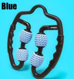 U Shape Trigger Point Massage Roller Blue