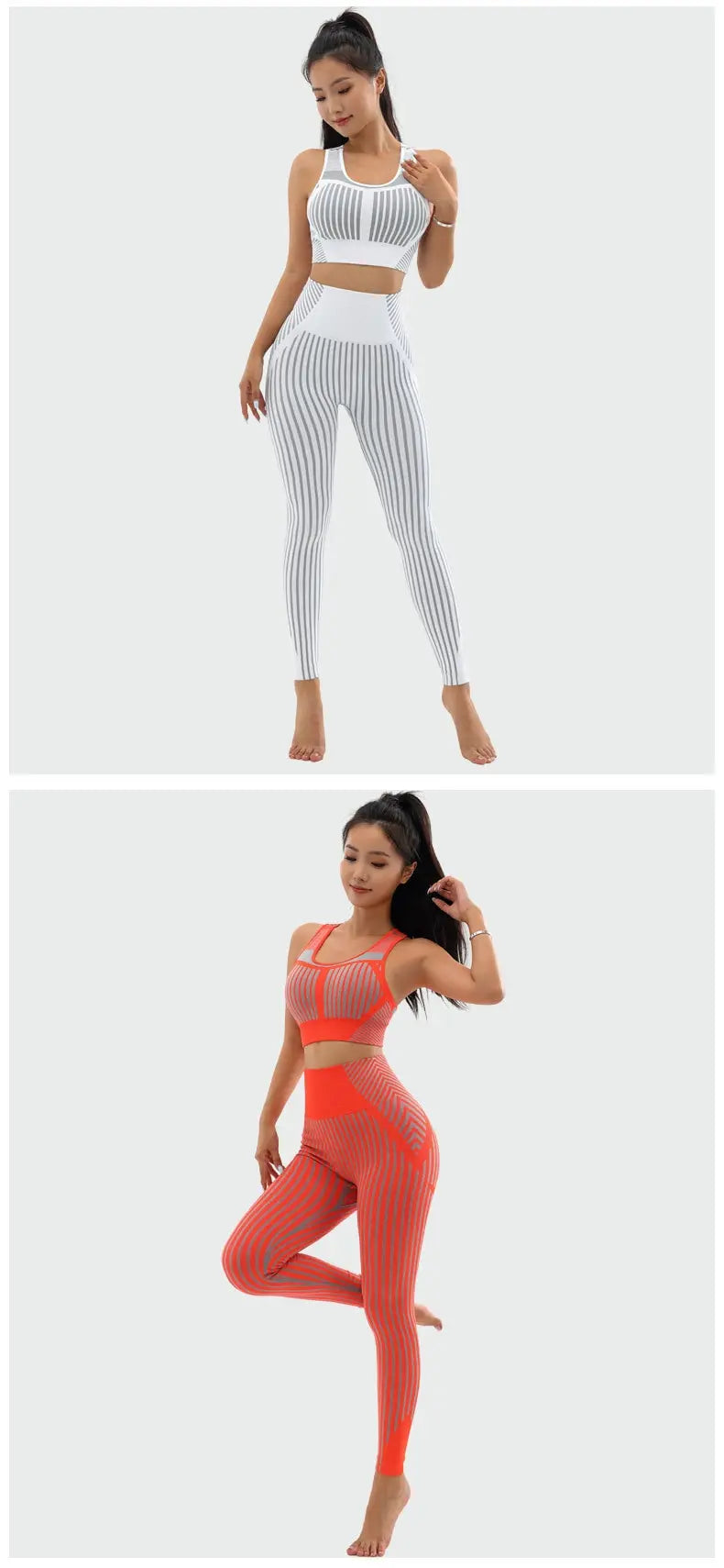 Women High Waist Seamless Yoga Set