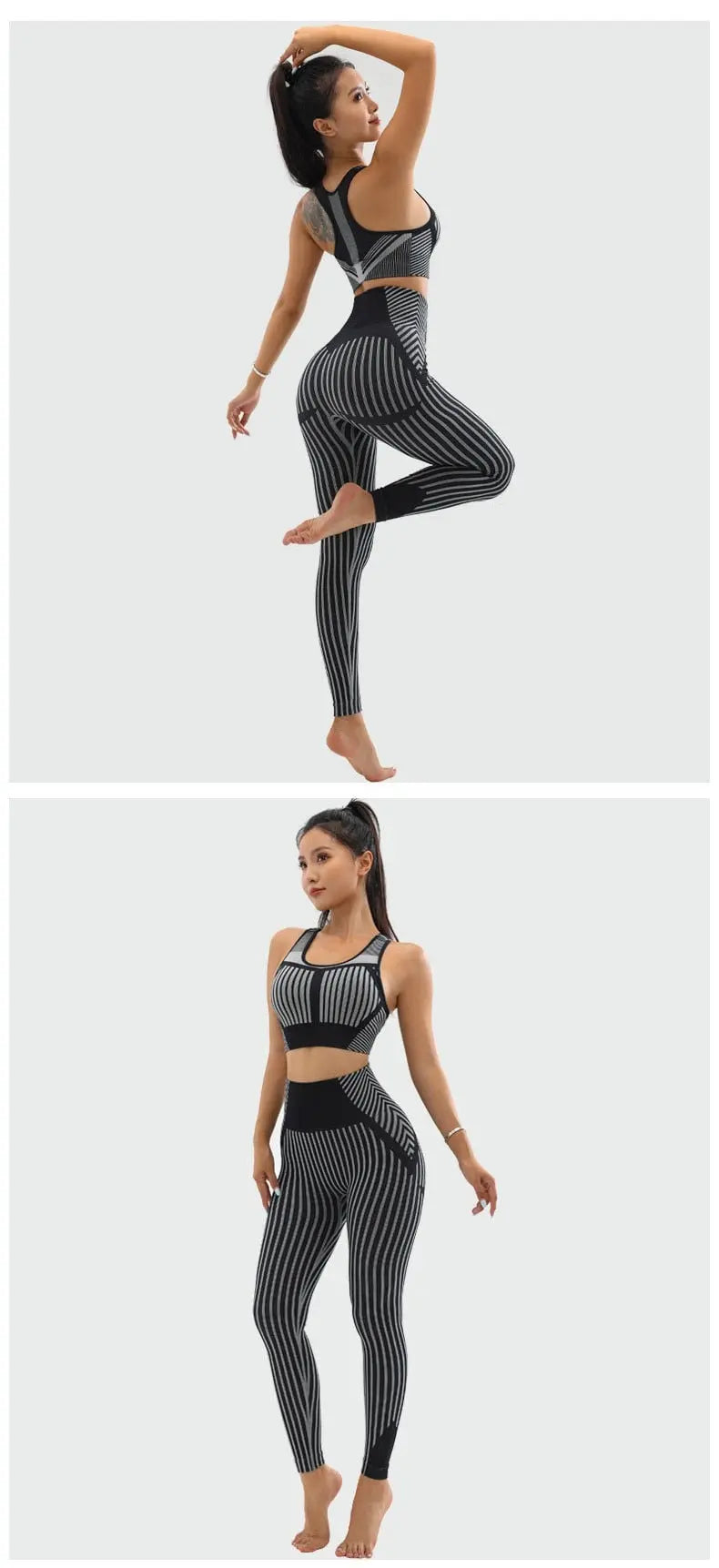 Women High Waist Seamless Yoga Set