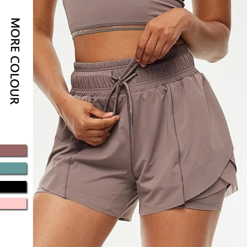 Women 2 in 1 Breathable Gym Shorts