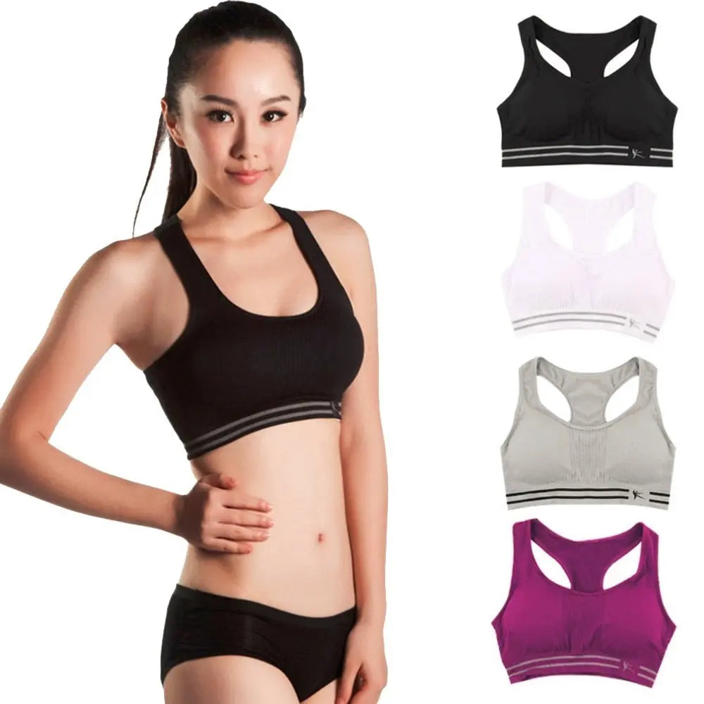 Women Absorb Sweat Push Up Yoga Bra