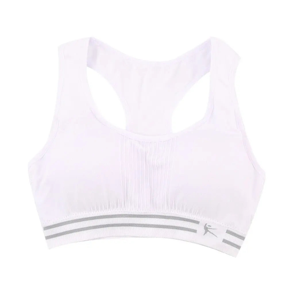 Women Absorb Sweat Push Up Yoga Bra white