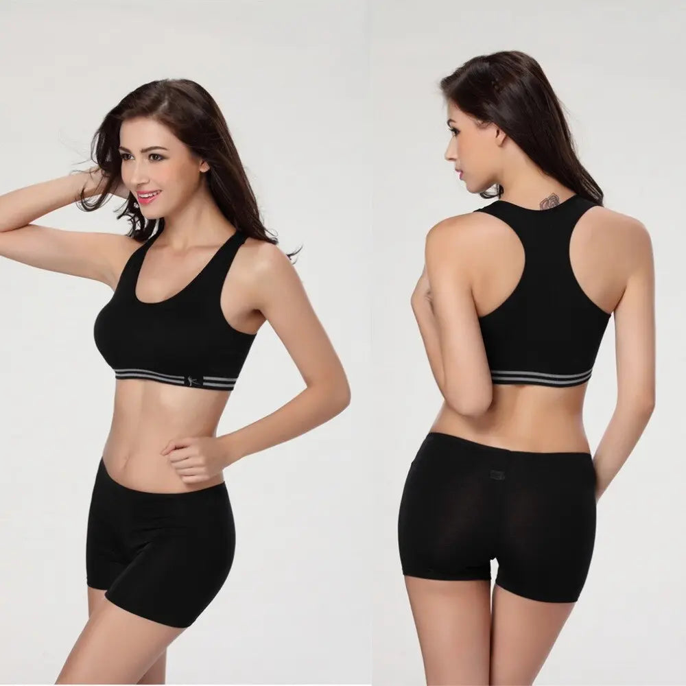 Women Absorb Sweat Push Up Yoga Bra