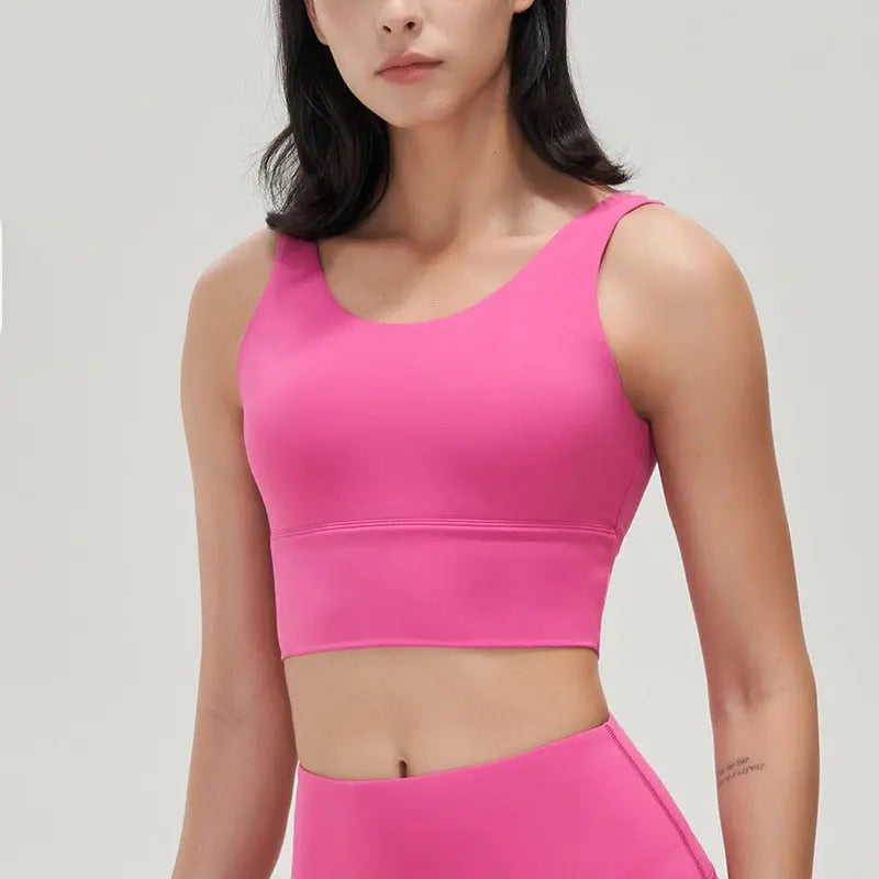 Women Crop Top Bra Lychee Pink