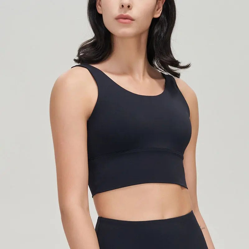 Women Crop Top Bra Black