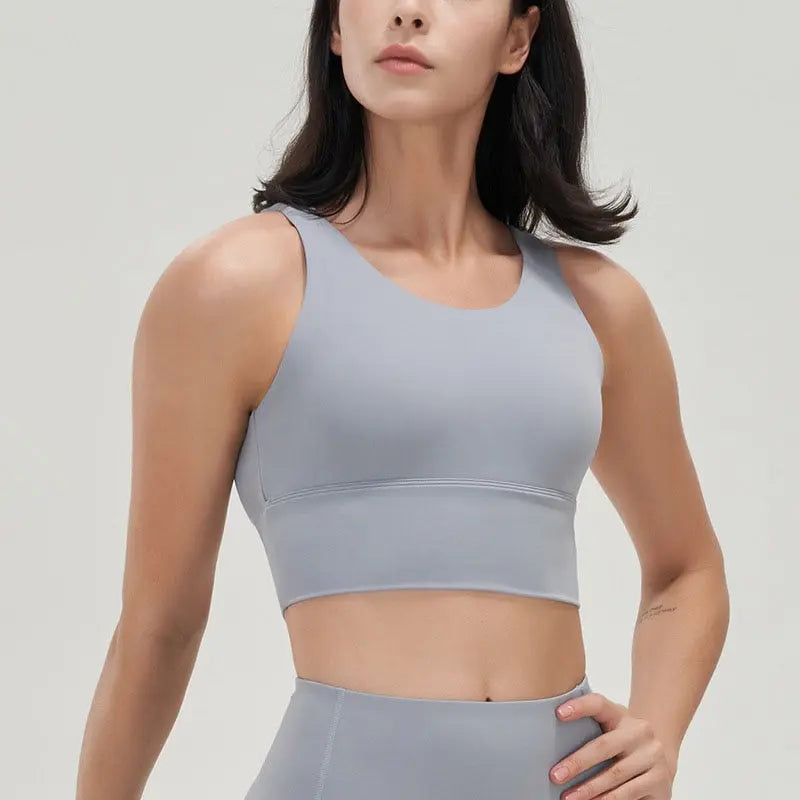 Women Crop Top Bra Rhino Grey