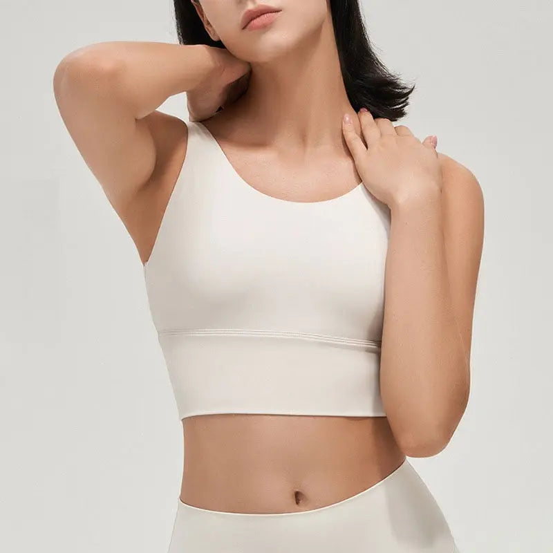 Women Crop Top Bra Light Ivory