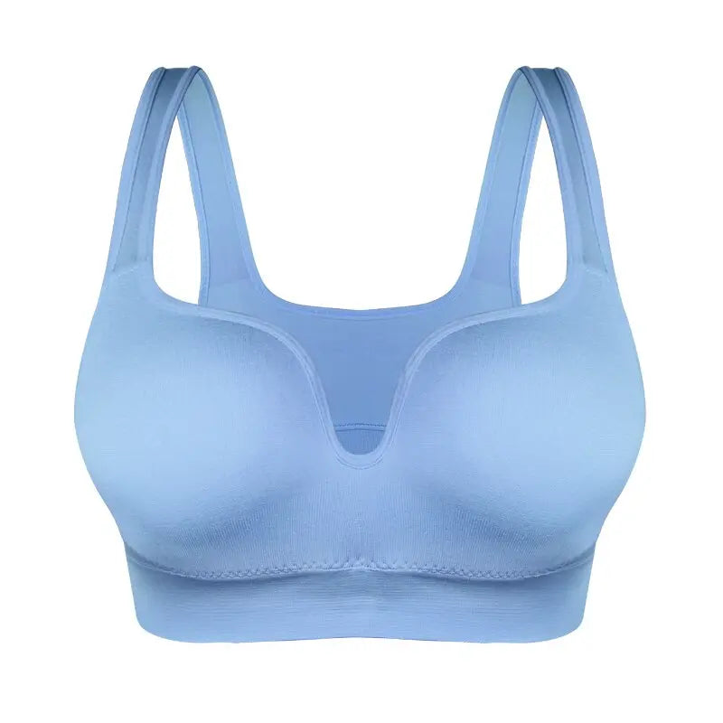 Women Fitness Running Bras elegant blue