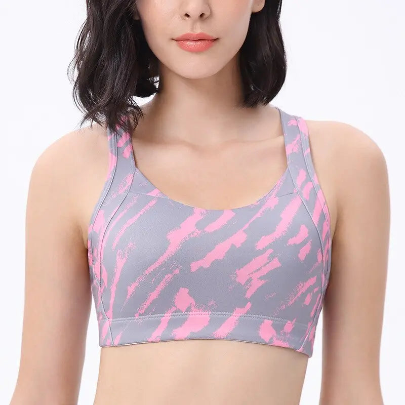 Women Fitness Sports Bras Gray