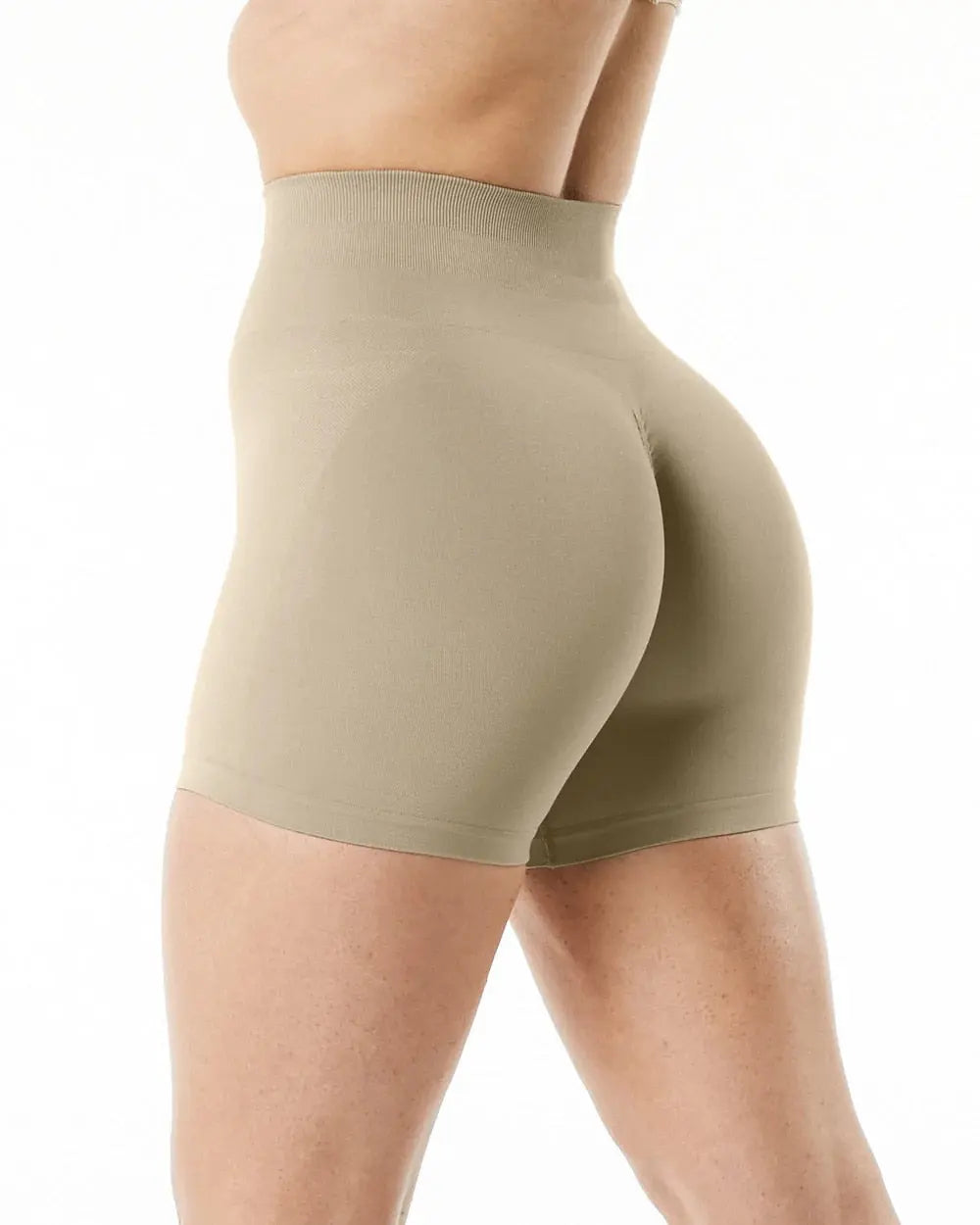 Women High Waist Amplify Seamless Shorts Linen