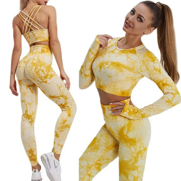 Women High Waist Yoga Set