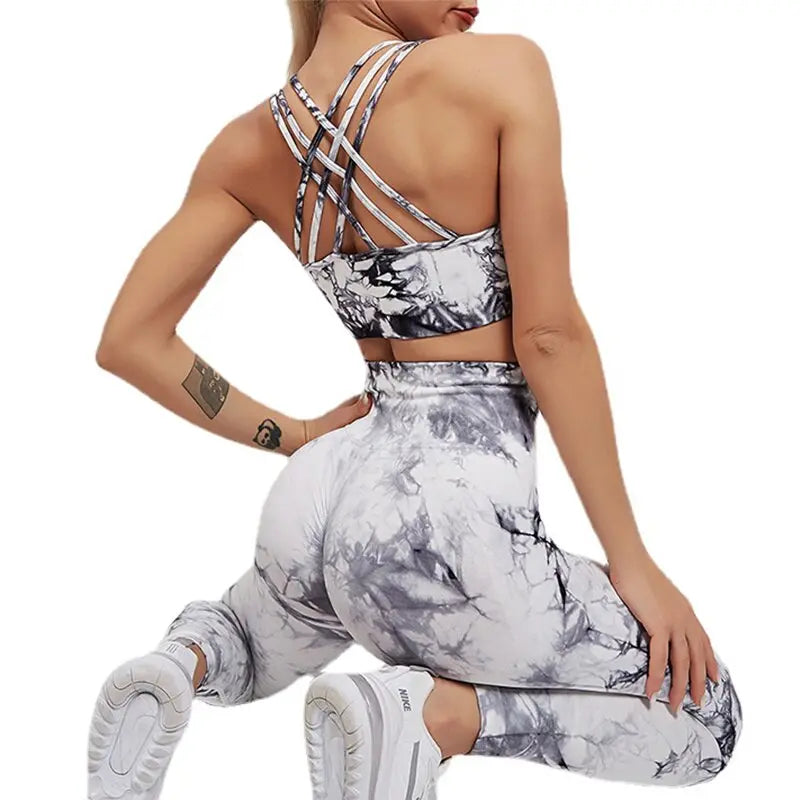 Women High Waist Yoga Set