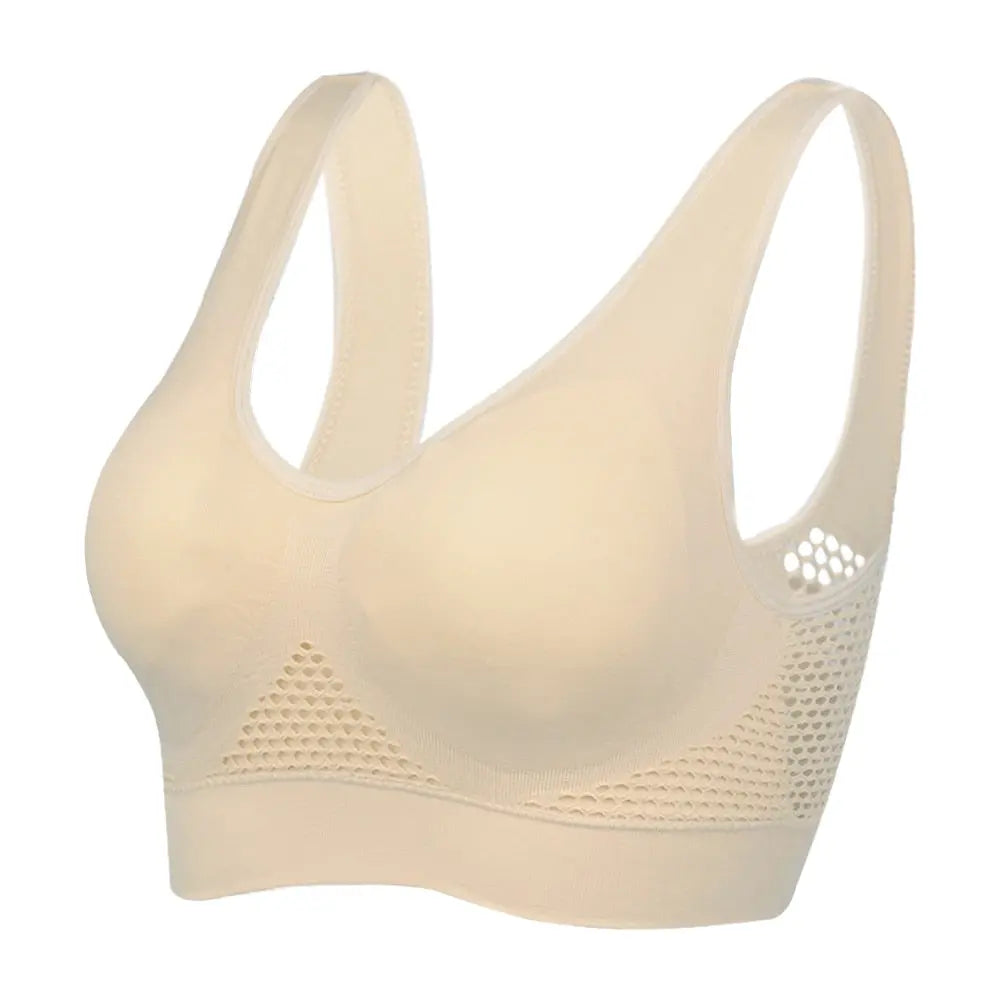 Women Hollow Out Sports Bra Skin